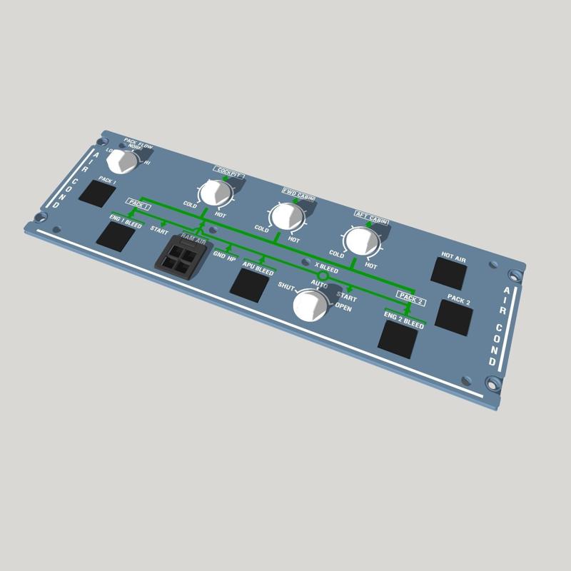 A320 30VU Air Conditioning Panel