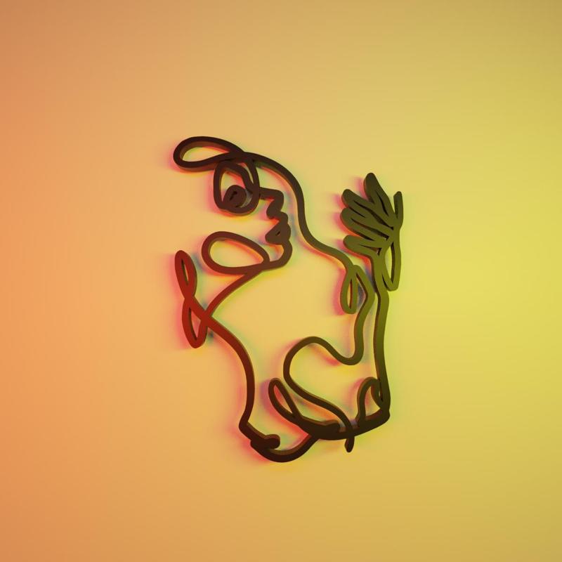 human and animal picture