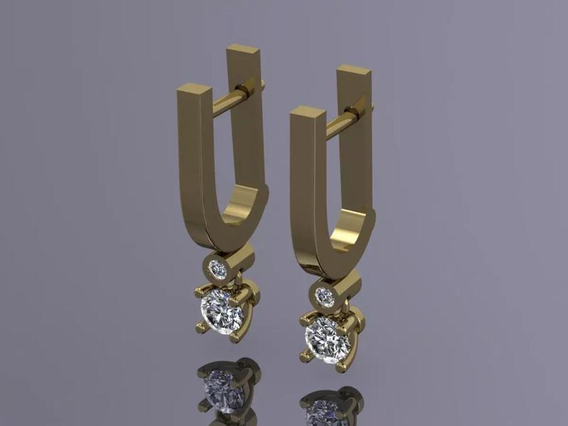 Jewelry Earrings Gold NH-055
