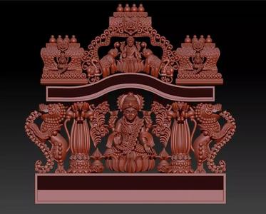 Lakshmi Pendant with Kundan Work