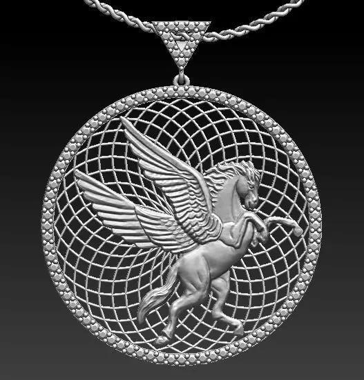 hours pendant Sculpture jewelry gold