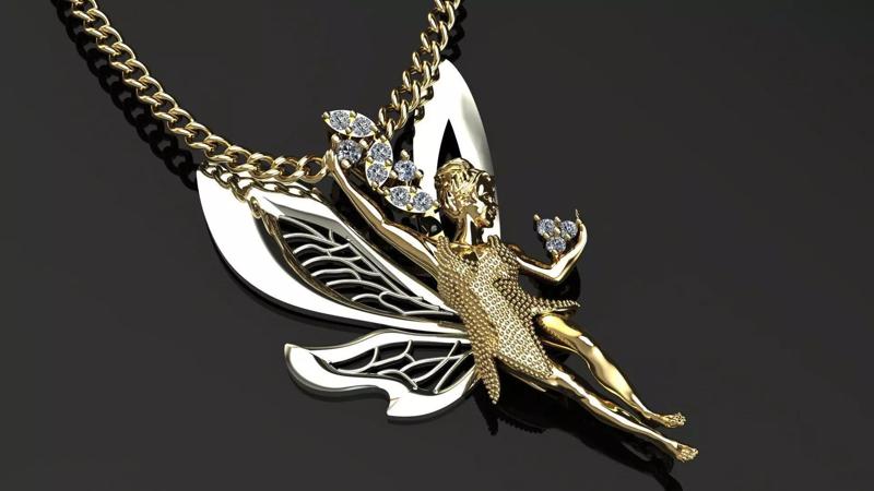 Ballerina Butterfly pendant