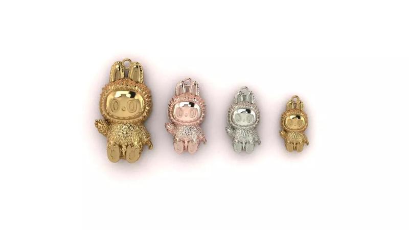 Labubu Pendant Jewelry model - 4-in-1 pack - for Him and Her