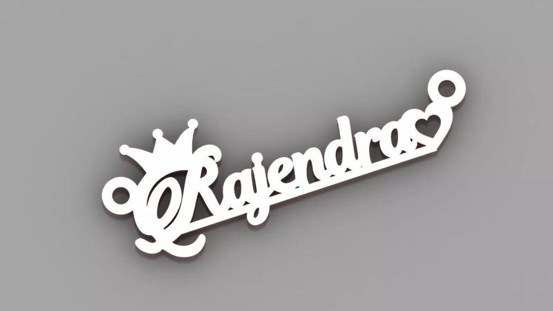 RAJENDRA NAME PENDANT