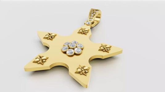 Star Pendant  3D printable model