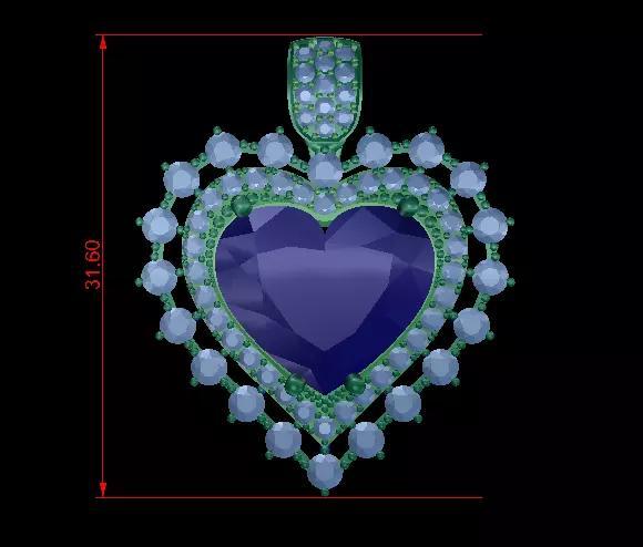 Heart Pendant New Design 2k25