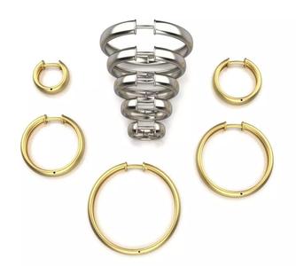 Hoop Earrings 5mm width 5 sizes