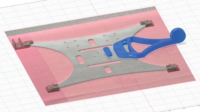 Handle - Landwehr 3D XT-1 carrier plate