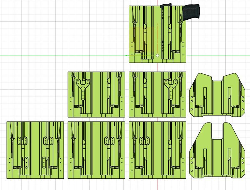 Walther PDP 5" with Surefire X300U a/b holster mold