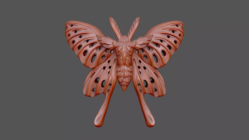 The butterfly stud design royal luxury nobility relief classical