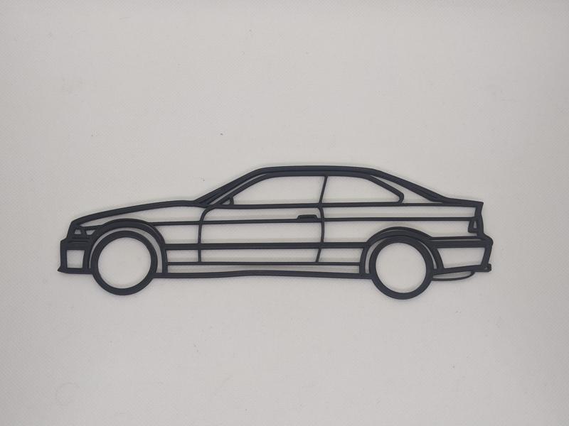 Wall decoration BMW M3 E36 profile