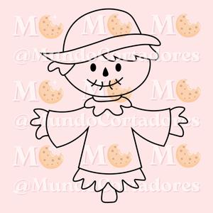 HALLOWEEN BIRD SCARECROW CUTTER AND STAMP