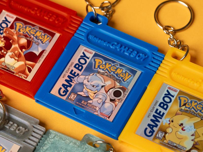 Gameboy & Gameboy Color Cartridge Keychain & Wall Mounts