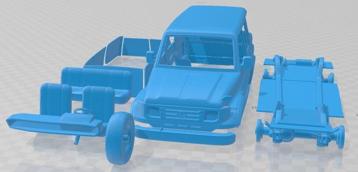 Toyota Land Cruiser (J70) 5 Doors 1990 Printable Car