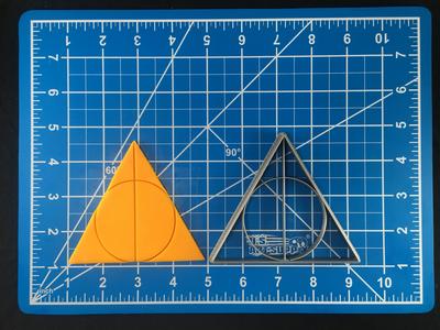 Harry Potter Deathly Hollows Fondant Cookie Cutter Set Multiple Sizes