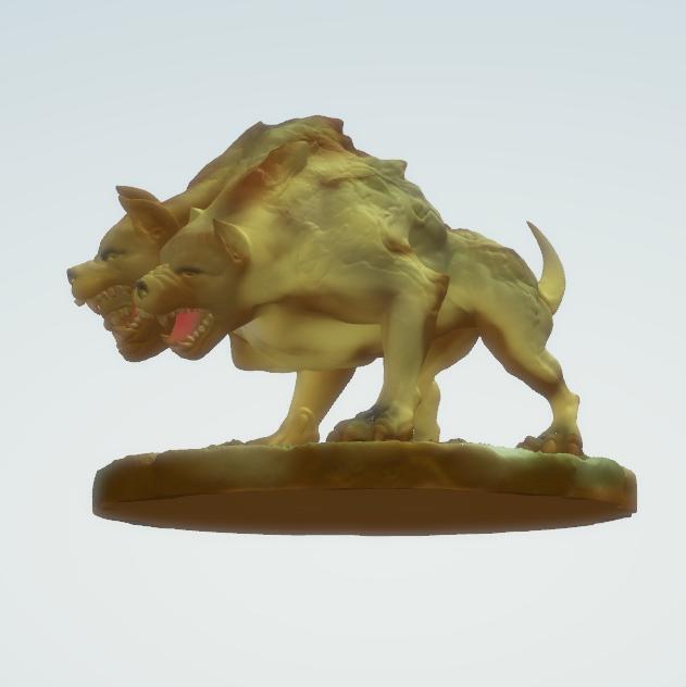 Cerberus dog, Fluffy, three-headed dog