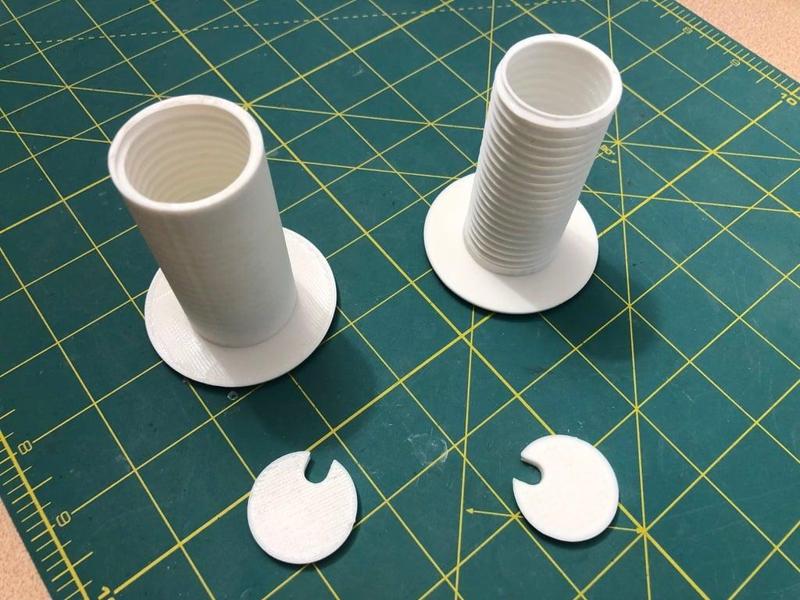 Wall Passthrough For Cables Adjustable 35mm X 80mm+ (Corrected Inner Tube)