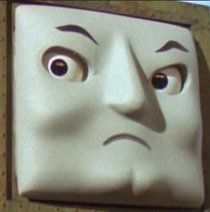 Cranky upset face