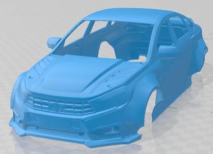 Lada Vesta Drift Printable Body Car