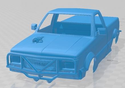 GMC Syclone 1991 Race Printable Body Car