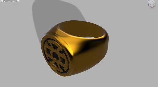 Gold Lantern Ring