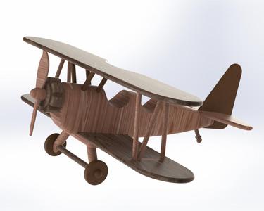 Airplane toy, biplane
