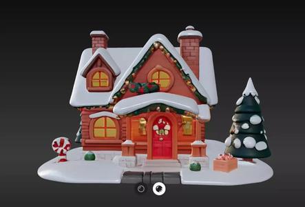 Cozy 3D Christmas Cottage Series 4