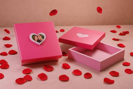 Box with a heart-shaped lid | Jewelry Box