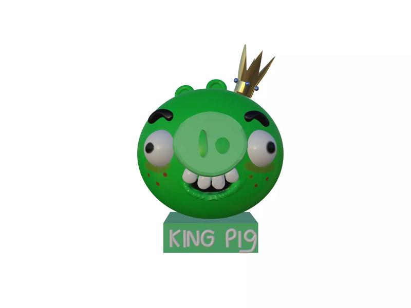 Trophy King Pig Smooth Cheeks in Angry birds by Sunsoul