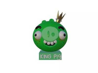 Trophy King Pig Smooth Cheeks in Angry birds by Sunsoul