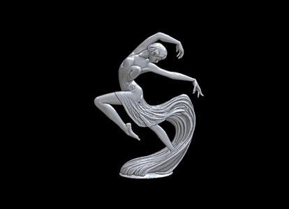 The Woman Who Danced Like a Swan I318 Gift Bust Figure Unique & Detailed 3D Print Model
