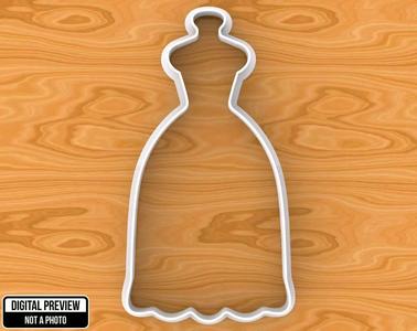 Wedding Dress Cookie Cutter