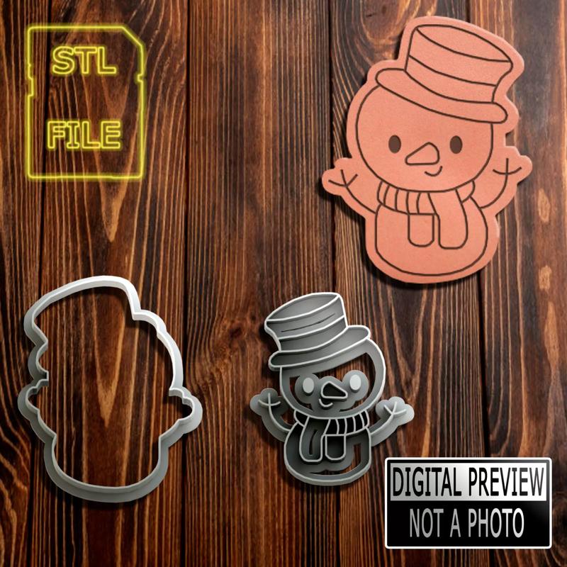 SNOWMAN COOKIE CUTTER - CHRISTMAS THEME