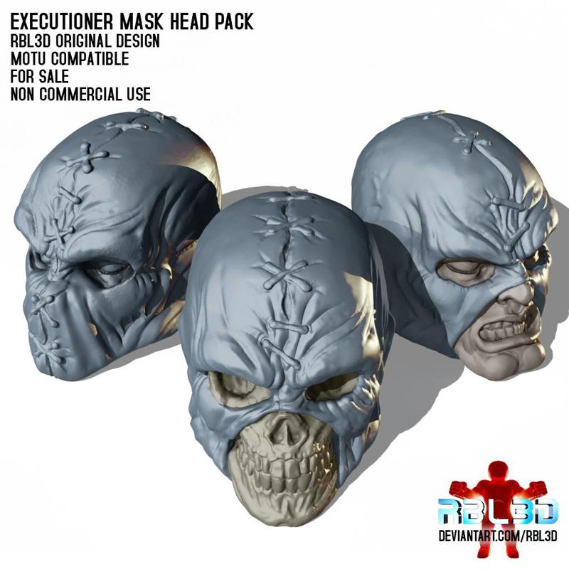 Executioner Masked Heads pack (Motu Origins)