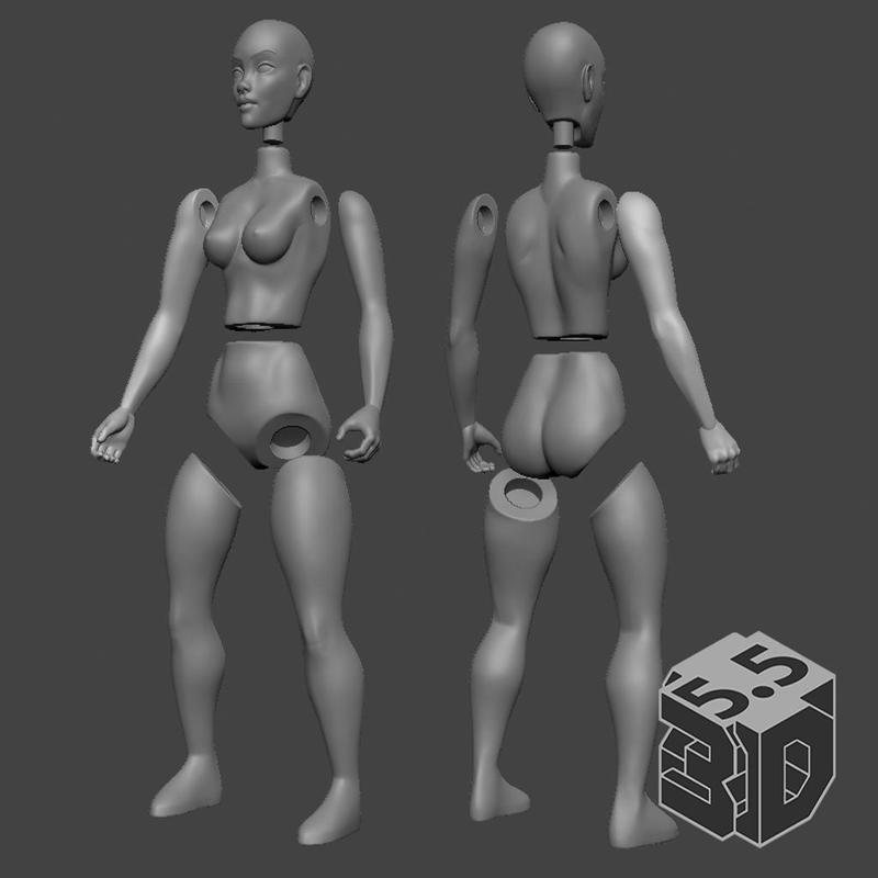 5.5 3D SHE Barbarian - Magnet Version