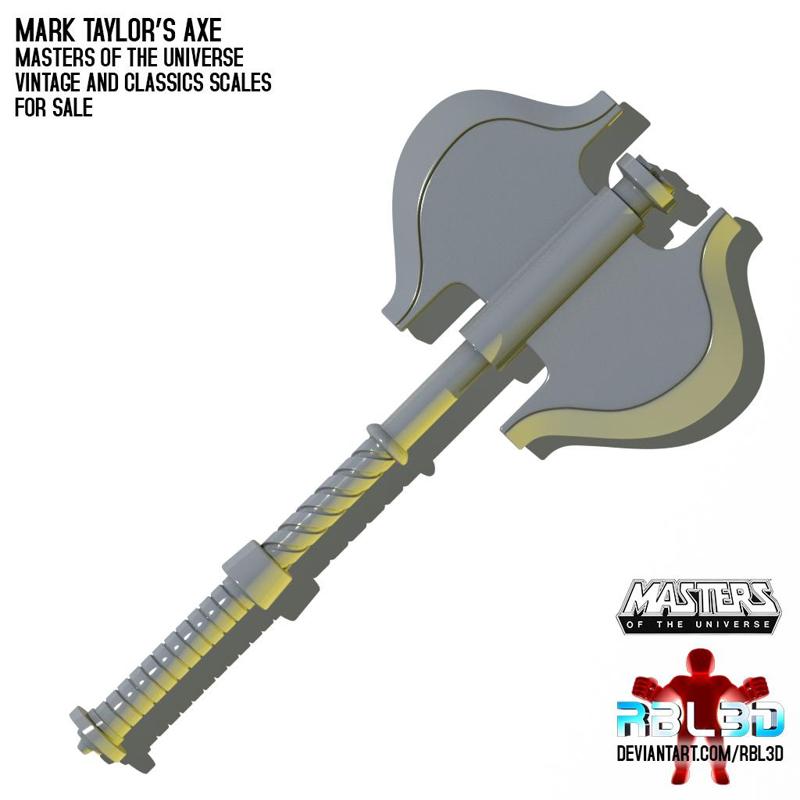 Mark Taylor Ram Chariot Axe (MOTU HE-MAN)