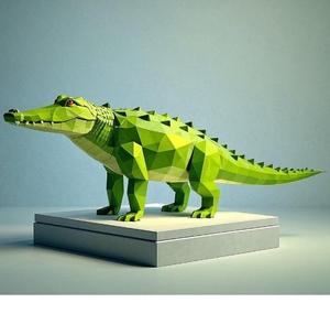 2270 Low Poly Crocodile - Full-Body 3D Model, pug, dachshund, poodle, cat, monkey, bear, beagle, crocodile, lion, fox, bull terrier, pomeranian, galgo, wolf, doberman pinscher, newfoundland, elephant, rooster, german shepherd