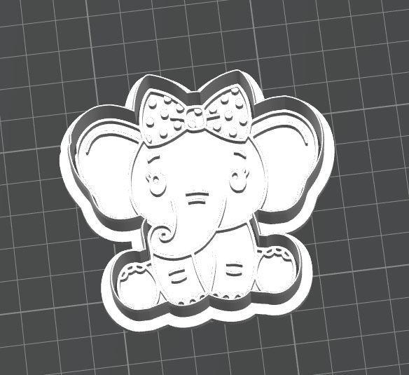 Elephant Cutter and Stamp