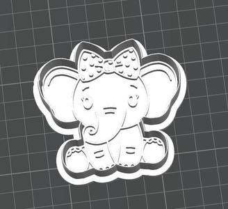 Elephant Cutter and Stamp