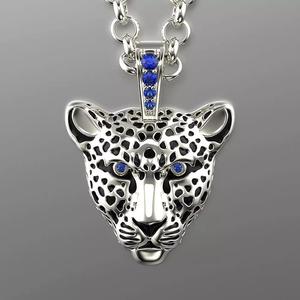 Jewelry Light Leopard Pendant with Enamel 0076 V3-1 3dm Stl Fbx