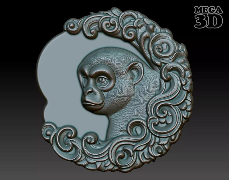 Gibbon Basrelief 240530