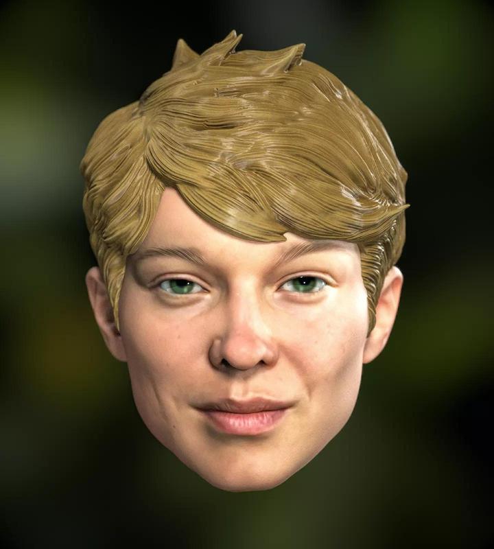 Death Stranding 2 Fragile Lea Seydoux Headsculpt