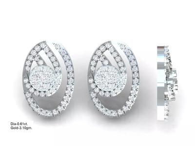 Luxury earrings for 3D printing