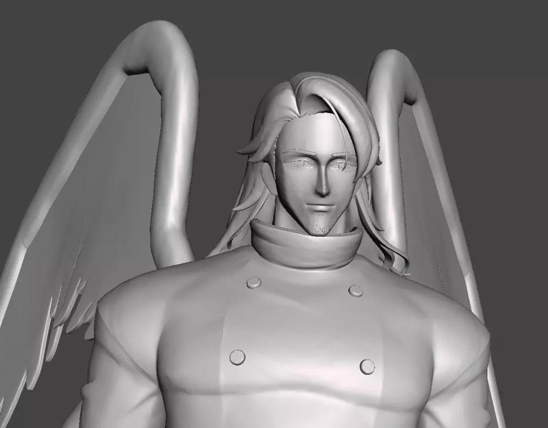 Mael long hair 3D Model