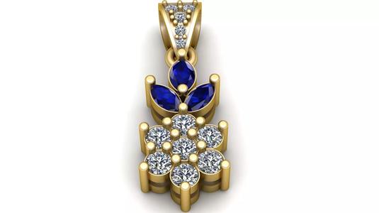 exquisite gold pendant