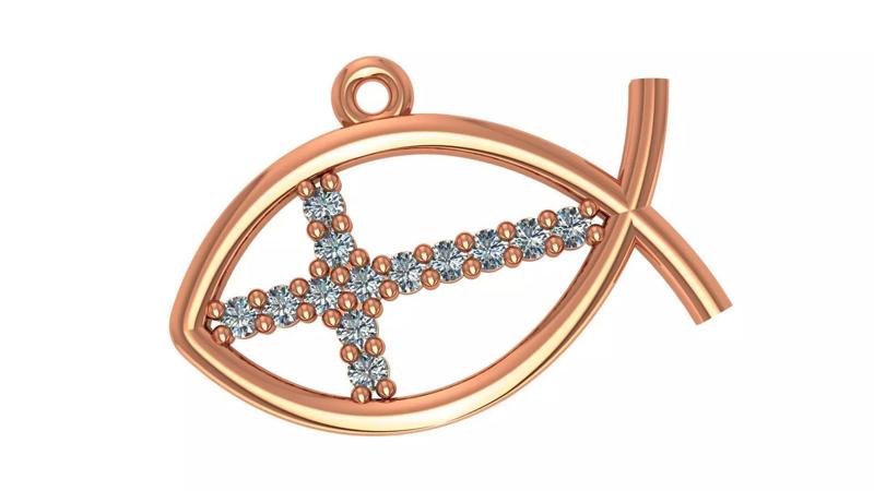 Fish Necklace Charm Pendant