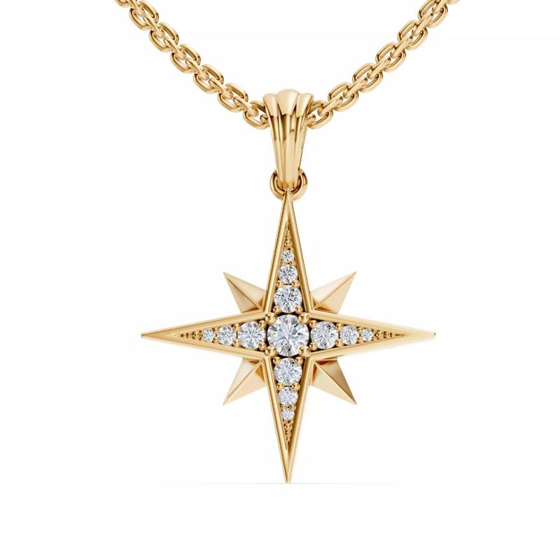 Eight Side Star Pendant