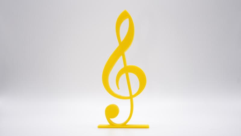 Music Symbol Notation Treble Clef Toy Gift 3D