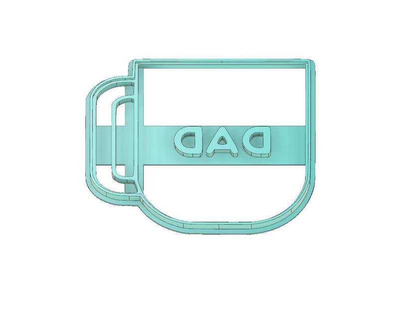 FATHERS DAY COOKIE CUTTER, FATHER´S DAY COOKIE CUTTER, FATHER´S DAY CUP COOKIE CUTTER, FATHER´S DAY, COOKIE CUTTER, FONDANT CUTTER