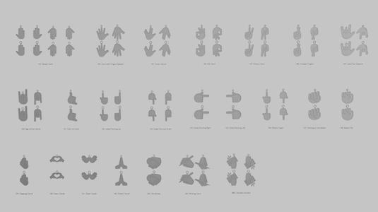 🖐️ Hand Symbol Pendants Pack – 3D Printable Gestures & Signs Collection